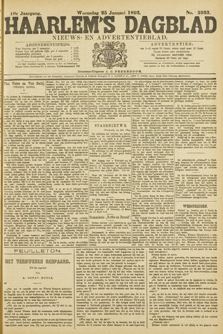 Haarlem's Dagblad 1893-01-25