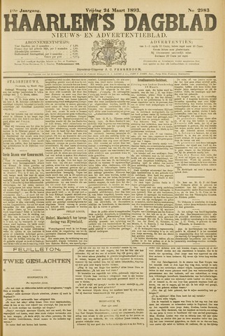 Haarlem's Dagblad 1893-03-24