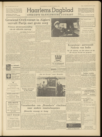 Haarlem's Dagblad 1961-09-23