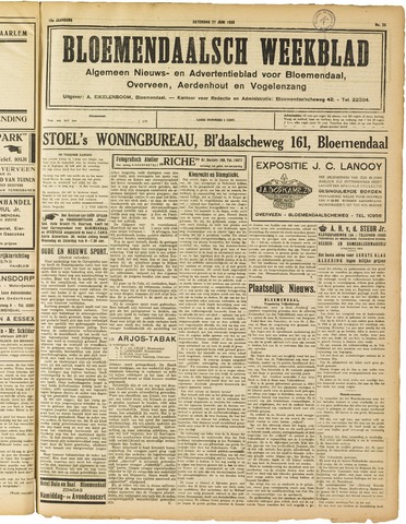 Het Bloemendaalsch Weekblad 1925-06-27