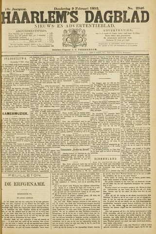 Haarlem's Dagblad 1893-02-09