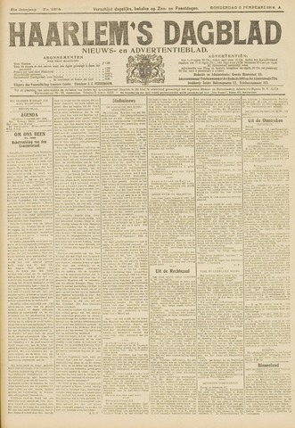 Haarlem's Dagblad 1914-02-05