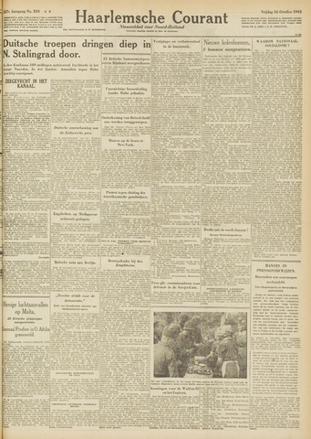 Haarlemsche Courant 1942-10-16