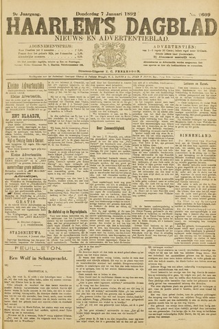 Haarlem's Dagblad 1892-01-07