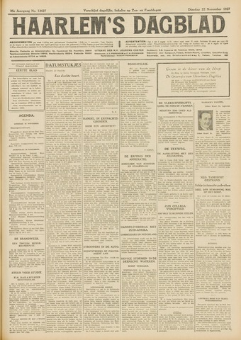 Haarlem's Dagblad 1927-11-22