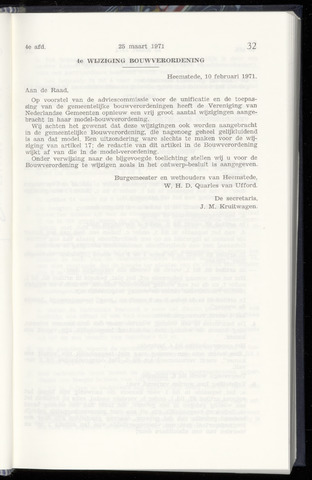 Raadsnotulen Heemstede 1971-03-25