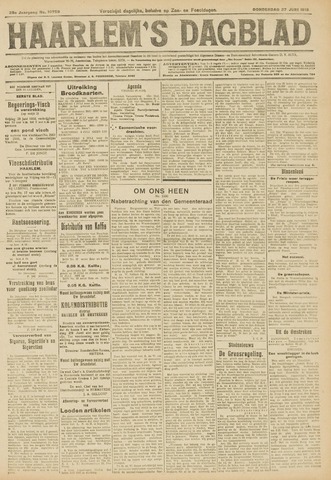 Haarlem's Dagblad 1918-06-27