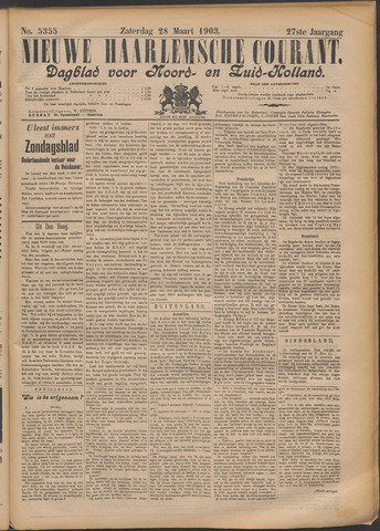 Nieuwe Haarlemsche Courant 1903-03-28