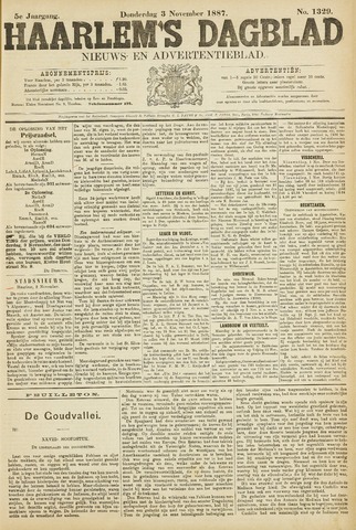 Haarlem's Dagblad 1887-11-03