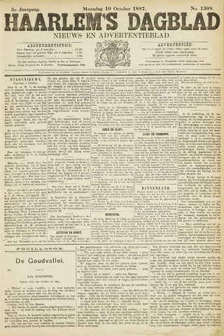 Haarlem's Dagblad 1887-10-10