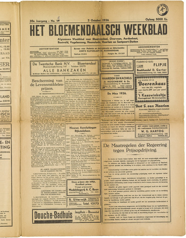 Het Bloemendaalsch Weekblad 1936-10-02