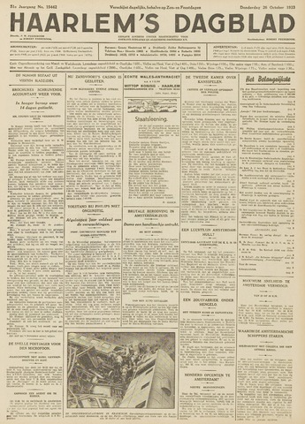 Haarlem's Dagblad 1933-10-26