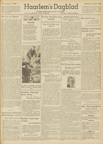 Haarlem's Dagblad 1939-10-25