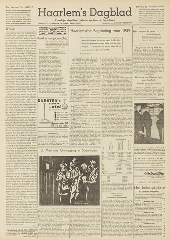 Haarlem's Dagblad 1938-11-12