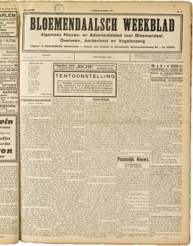 Het Bloemendaalsch Weekblad 1925-03-28