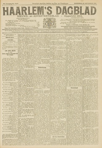 Haarlem's Dagblad 1916-09-21