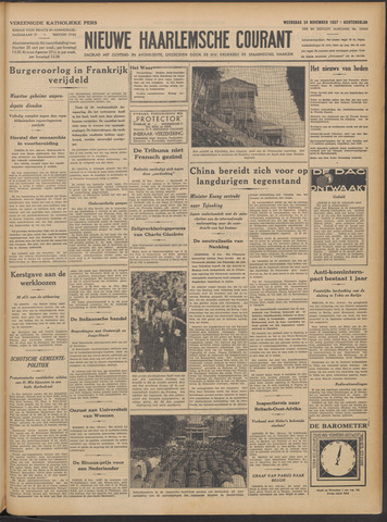 Nieuwe Haarlemsche Courant 1937-11-24