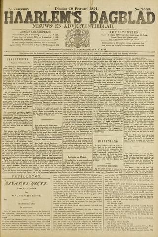 Haarlem's Dagblad 1891-02-10