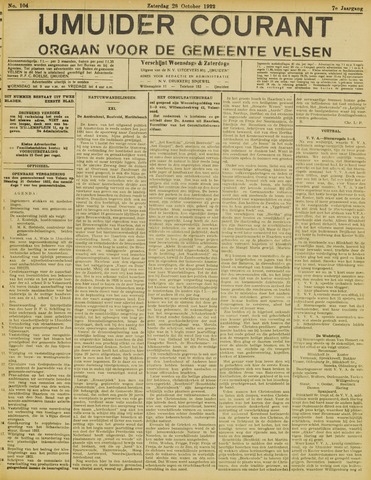 IJmuider Courant 1922-10-28