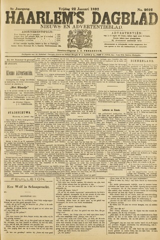 Haarlem's Dagblad 1892-01-22