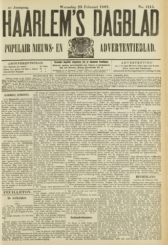 Haarlem's Dagblad 1887-02-23