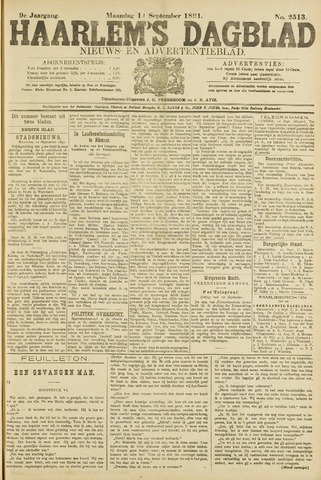 Haarlem's Dagblad 1891-09-14