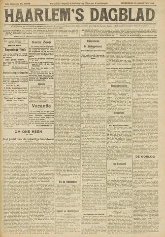 Haarlem's Dagblad 1918-08-14
