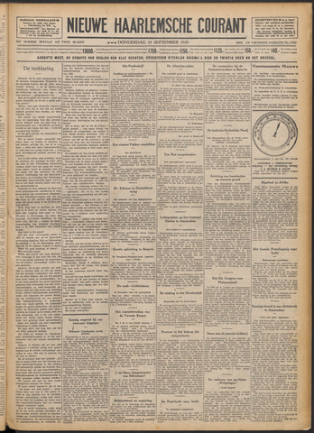 Nieuwe Haarlemsche Courant 1929-09-19