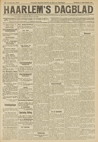 Haarlem's Dagblad 1918-09-17