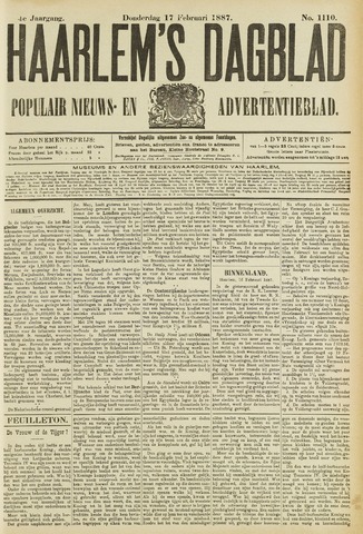 Haarlem's Dagblad 1887-02-17