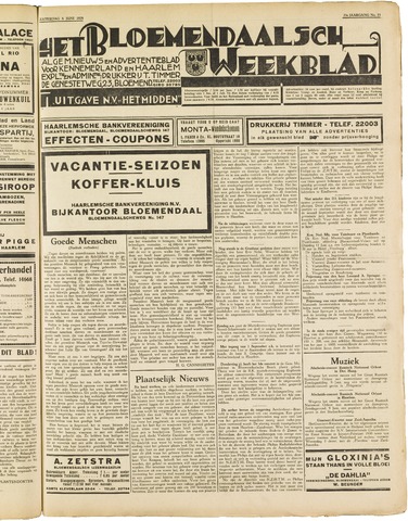 Het Bloemendaalsch Weekblad 1929-06-08
