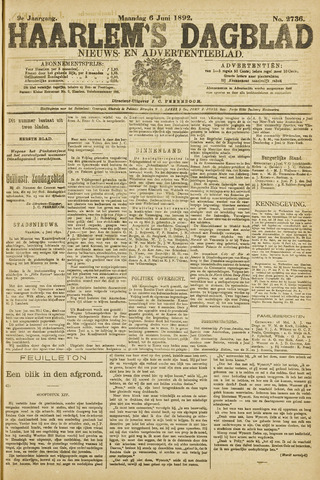 Haarlem's Dagblad 1892-06-06