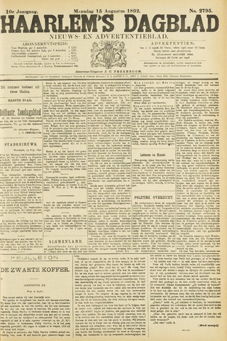 Haarlem's Dagblad 1892-08-15
