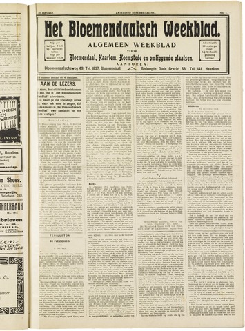 Het Bloemendaalsch Weekblad 1913-02-15