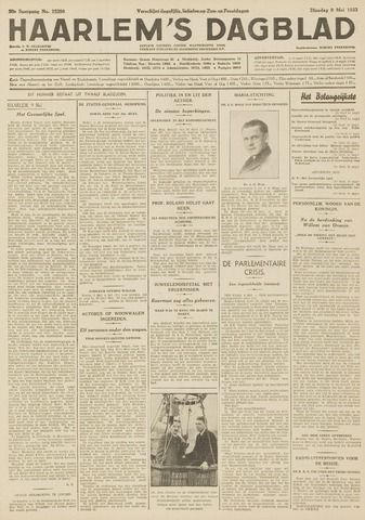 Haarlem's Dagblad 1933-05-09