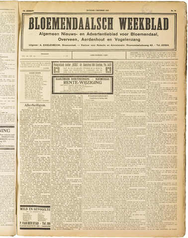 Het Bloemendaalsch Weekblad 1924-11-01