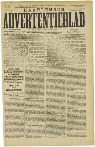 Haarlemsch Advertentieblad 1897-06-19