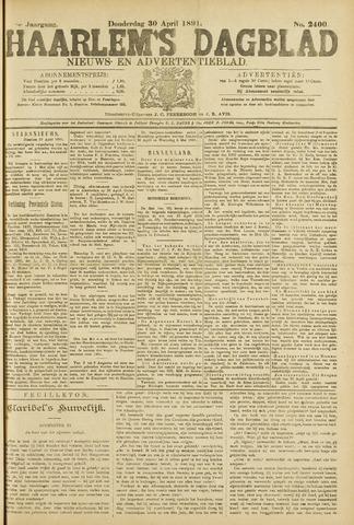 Haarlem's Dagblad 1891-04-30