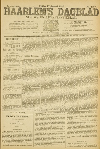 Haarlem's Dagblad 1890-01-17