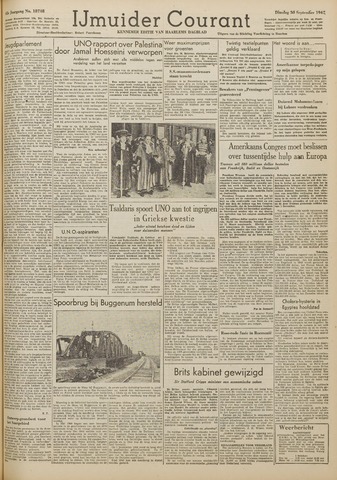 IJmuider Courant 1947-09-30