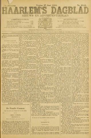 Haarlem's Dagblad 1890-06-27