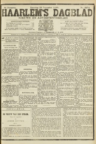 Haarlem's Dagblad 1890-11-29
