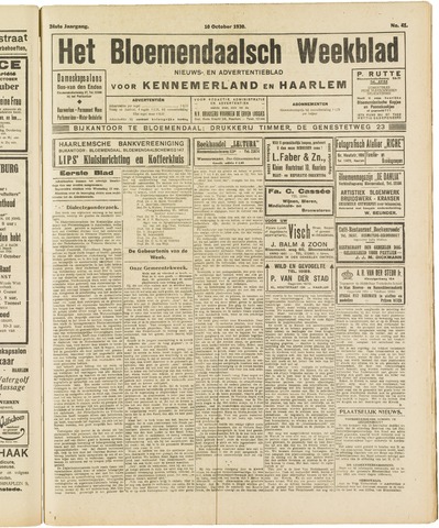 Het Bloemendaalsch Weekblad 1930-10-10
