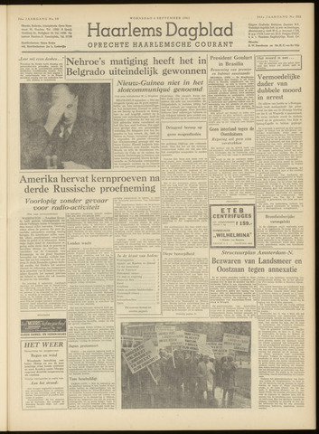 Haarlem's Dagblad 1961-09-06