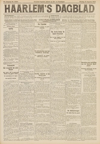 Haarlem's Dagblad 1923-08-21