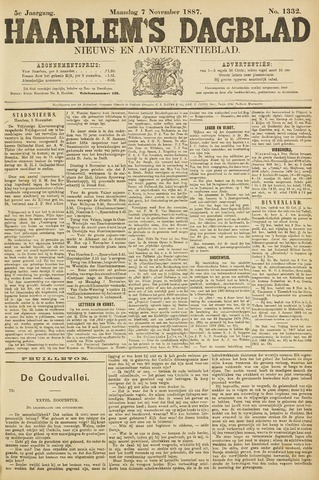 Haarlem's Dagblad 1887-11-07