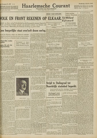 Haarlemsche Courant 1942-10-01