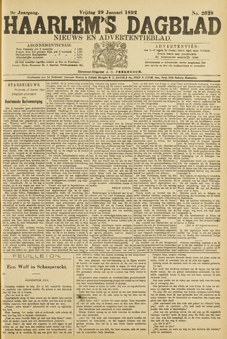 Haarlem's Dagblad 1892-01-29