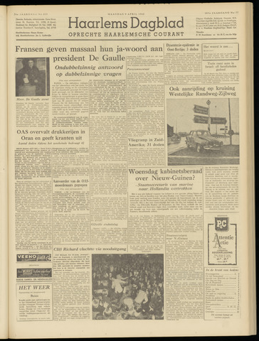 Haarlem's Dagblad 1962-04-09