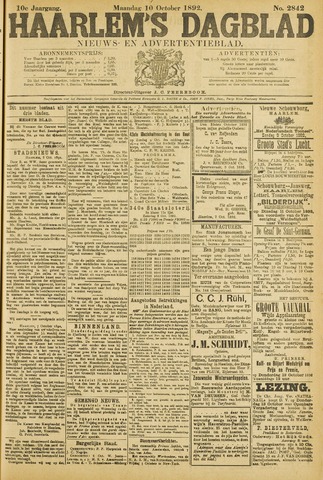 Haarlem's Dagblad 1892-10-10